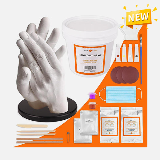 Hand Casting Kit by Craft It Up! DIY Plaster Molding Sculpture Kit, Hand Holding