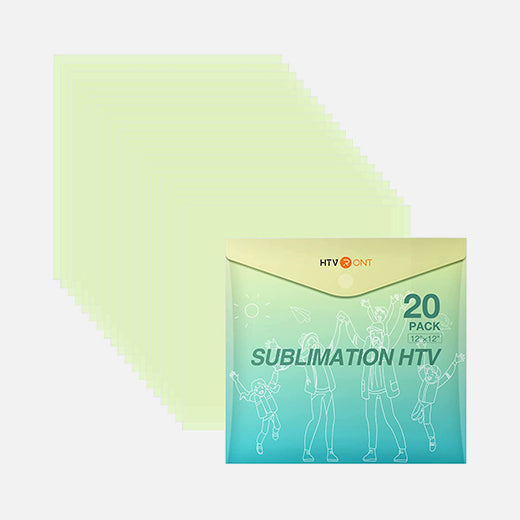  HTVRONT Clear HTV Vinyl for Sublimation (20 Sheets