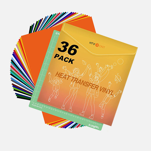 HTVRONT 54 Sheets 12 x 10 HTV Heat Transfer Vinyl Bundles Iron on for  T-Shirts, Clothing and Textiles, Easy Transfers, Includes HTV Accessories  Tweezers 