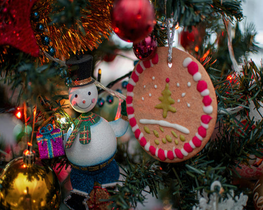 This is a cover image about Christmas ornaments.