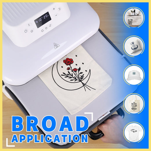 [HTV & Sublimation Bundle 3] Auto Heat Press Machine 15" x 15" 110V + Great Value Box ≥$85 (36 sheets HTV+150 sheets Sublimation Paper A4+Tools Bundle)