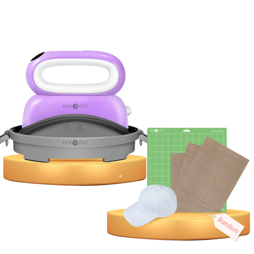 [Basic Tools Bundle]Hat Heat Press Machine+Tools Bundle(Baseball Cap Blank+PTFE Teflon Sheet*3+cutting mat≥25＄)