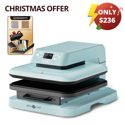 【Christmas Deal】HTVRONT Auto Heat Press Machine 15" x 15" 110V - (2 Colors) & Free Accessories Box