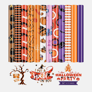 Halloween HTV Heat Transfer Vinyl - 12x10" 13 Sheets