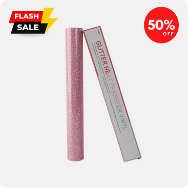 Glitter HTV Heat Transfer Vinyl Rolls - 10" x 5FT (4 Colors Available) [Flash Sale]