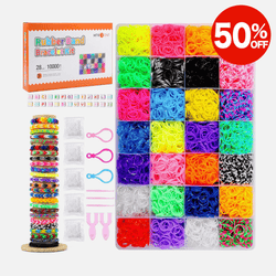 Rubber Band Bracelet Kit - 28 Colors 10000+