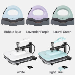 [All in bundle]HTVRONT Manual+Mini3 Heat Press Machine+advanced Bundle(Multicolor HTV*46+Sumblimation Paper*25+Transfer paper*10+PTFE Teflon Sheet+Heat Press Mat+Cutting Mat+Weeding Tools≥83＄)