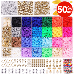 6600 Clay Beads Bracelet Making Kit - 24 Colors