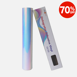 Holographic Adhesive Vinyl Roll - 12"x10 Ft (16 Colors)[Clearance Sale]