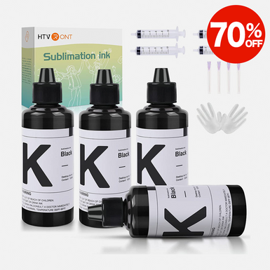 Black Sublimation Ink Refill for Epson C288 C68 WF7710 WF7720 ET2720 ET3700 WF2750 WF2760 - 100ml * 4 bottles [Clearance Sale]