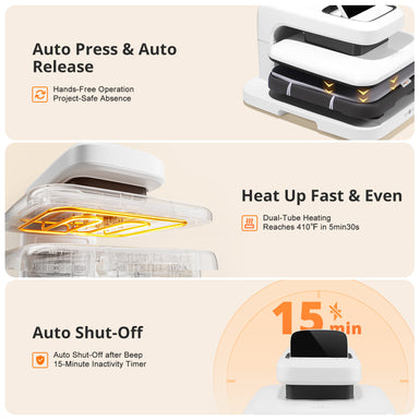 [Machine bundle]HTVRONT Auto Tumbler Heat Press+Auto2 Heat Press15"x15"