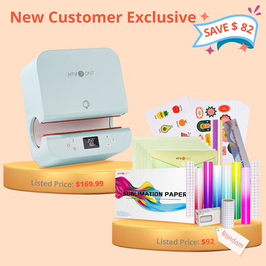 [New Customer Exclusive]Auto Tumbler Heat Press Machine 120V+New Customer Bundle (Sublimation Paper*60+Sticker Paper*40+Color Changing Adhesive Vinyl*6+Holographic Permanent Roll+Sublimation HTV*5≥$92)