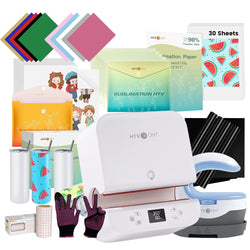 [Buy Bundle get FREE Mini2 Machine]Auto Tumbler Heat Press Machine+Great Bundle (Sublimation Paper*30+Sublimation Tumbler Blank20 OZ*4+HTV*10+Sublimation HTV*5+Adhesive Vinyl*7+Sticker Paper*20+Tools≥$120)