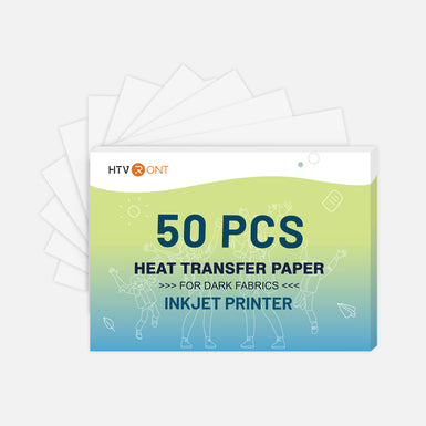 GetUSCart- HTVRONT Printable Heat Transfer Vinyl - 20 Pack Heat Transfer  Paper for T Shirts 8.5 X 11 - Wash Durable Printable HTV for Inkjet  Printer