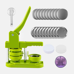 [Best Price]Button Maker Machine 58mm with 110pcs Button Supplies For Free- No Need to Install Pin Maker