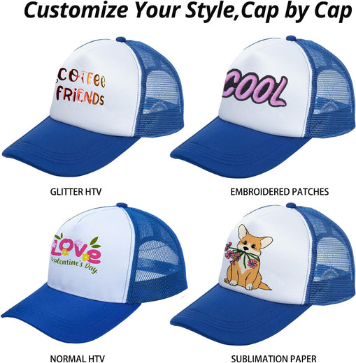 Sponge Trucker Cap Sublimation Blanks - 5PCS