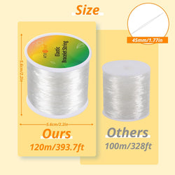 1mm Elastic String for Bracelet Making - 120m