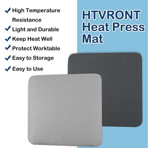 HTVRONT Heat Press Mat for Cricut: Heat Press Pad 15x15 for Craft Vinyl  Ironing Insulation Transfer, Double Sides Applicable Heat Mat for Heat  Press