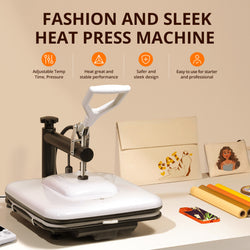 [All in bundle]HTVRONT Manual+Mini3 Heat Press Machine+advanced Bundle(Multicolor HTV*46+Sumblimation Paper*25+Transfer paper*10+PTFE Teflon Sheet+Heat Press Mat+Cutting Mat+Weeding Tools≥83＄)