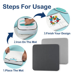 HTVRONT T shirt Heat Press Machine 10" x 10" 110V,Easy use[Buy Machine get Free Mat]