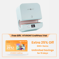 HTVRONT Auto Tumbler Heat Press Machine 120V + Free 25%OFF CraftPass