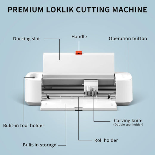 LOKLiK Crafter™ Cutting Machine + HTVRONT CraftPass