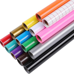 Multi-Colors Permanent Adhesive Vinyl Rolls - 12x3FT 14 Rolls