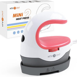 HTVRONT Mini2 Heat Press Machine,Small Heat Press Portable Iron Press Machine-for Heating Transfer Projects