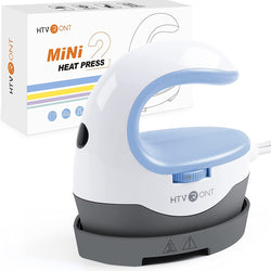 HTVRONT Mini2 Heat Press Machine,Small Heat Press Portable Iron Press Machine-for Heating Transfer Projects