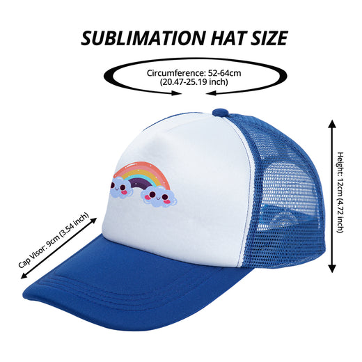 Sponge Trucker Cap Sublimation Blanks - 5PCS