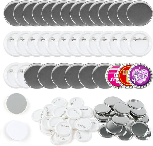 [Limited:65.59]Button Maker Machine 58mm with Free 110pcs Button Supplies - No Need to Install Pin Maker