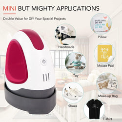 [Mini Heat Press Bundle] HTVRONT Mini Heat Press Machine  + HTV & Tools Bundle ≥$40