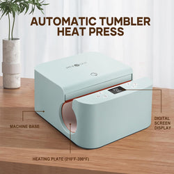 HTVRONT Auto Tumbler Heat Press Machine 120V - Sublimation Tumbler Heat Press,for Tumbler,Mug,Glass,Cup&Bottle 10-30oz