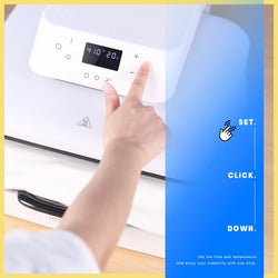 [HTV & Sublimation Bundle 3] Auto Heat Press Machine 15" x 15" 110V + Great Value Box ≥$85 (36 sheets HTV+150 sheets Sublimation Paper A4+Tools Bundle)