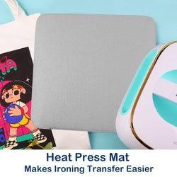 HTVRONT T shirt Heat Press Machine 10" x 10" 110V,Easy use[Buy Machine get Free Mat]