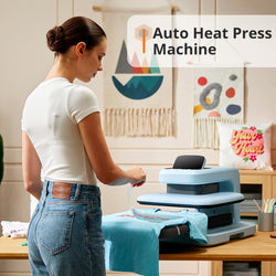 HTVRONT Auto2 Heat Press Machine - Digit 120V,Your Smartest Solution of Heat Transferring.For DTF,HTV,Sublimation,PUFF.For DIY T shirts,hats,jackets,pillows,ceramics,woods, and more