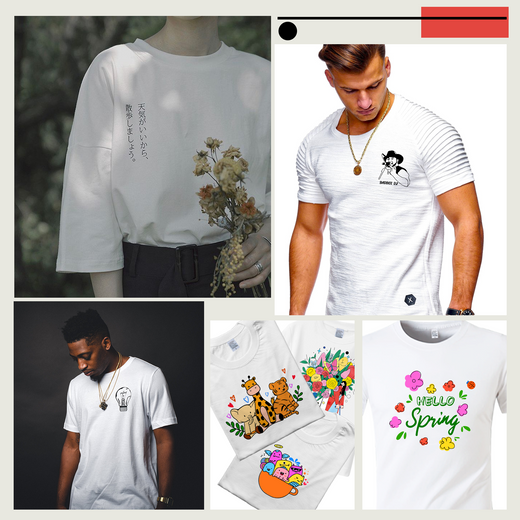 [Halloween T-shirt Bundle] 5 Pack L Size T-Shirt & Sublimation Paper & HTV  Bundle