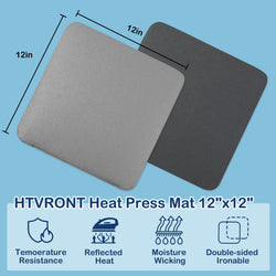 HTVRONT T shirt Heat Press Machine 10" x 10" 110V,Easy use[Buy Machine get Free Mat]