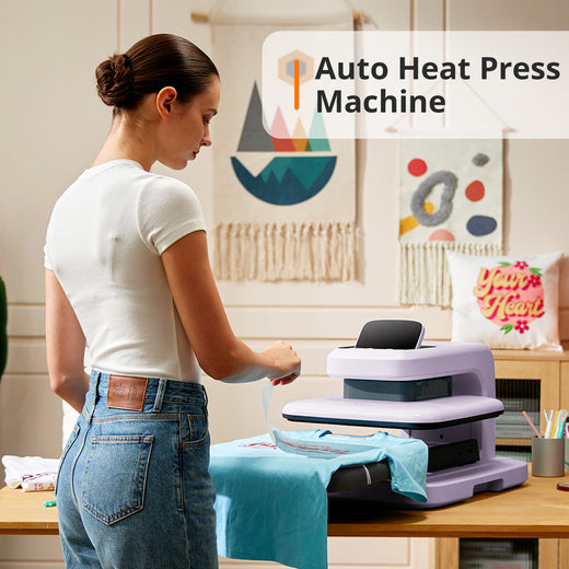 HTVRONT Auto2 Heat Press Machine - Digit 120V,Your Smartest Solution of Heat Transferring.For DTF,HTV,Sublimation,PUFF.For DIY T shirt,hat,jacket,pillow,ceramic,hoodie, and more