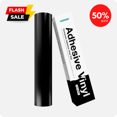 Permanent Adhesive Vinyl Roll - 12"x30 Ft （8 Colors)[Flash Sale]