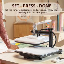 [Machine Bundle] HTVRONT Manual Heat Press Machine + Mini3 Heat Press Machine