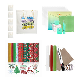 [Canvas Tote Bag Ultimate Kit] Christmas Htv + Blanks + Tools