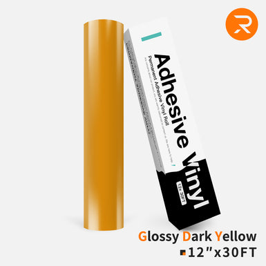 Yellow & Orange Permanent Adhesive Vinyl Roll - 12"x30 Ft （4 Colors) [Special]