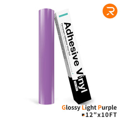 light purple Permanent Adhesive Vinyl Roll - 12"x10 Ft （35 Colors)