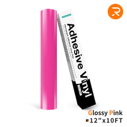 pink Permanent Adhesive Vinyl Roll - 12"x10 Ft （35 Colors)