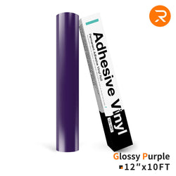 purple Permanent Adhesive Vinyl Roll - 12"x10 Ft （35 Colors)