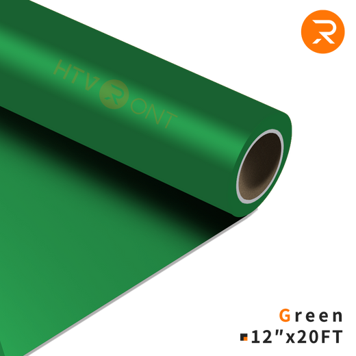    Green Heat Transfer Vinyl Roll - 12" x 20 Ft (36 Colors）