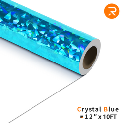 【Clearance Sale】Crystal Holographic Heat Transfer Vinyl Roll - 12"x10 Ft (6 Colors)