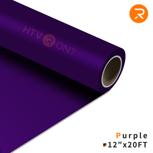     Purple Heat Transfer Vinyl Roll - 12" x 20 Ft (36 Colors）