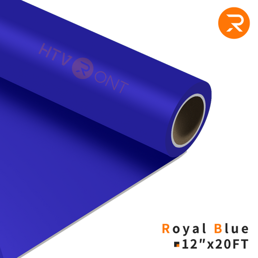    Royal-blue Heat Transfer Vinyl Roll - 12" x 20 Ft (36 Colors）